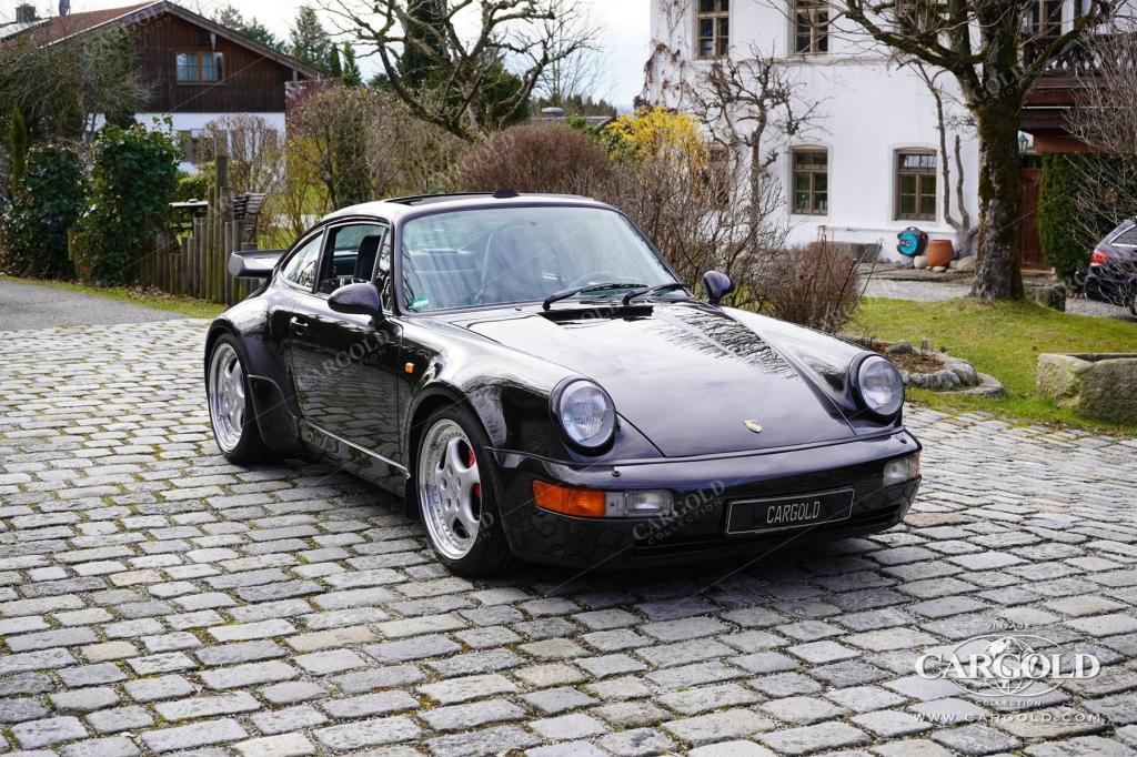 Cargold - Porsche 964 3.6 Turbo - All Black / Deutsches Fahrzeug  - Bild 38