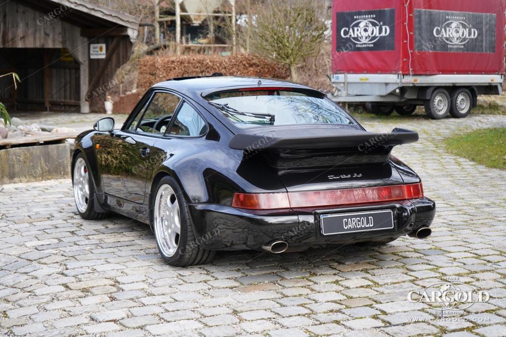 Cargold - Porsche 964 3.6 Turbo - All Black / Deutsches Fahrzeug  - Bild 46