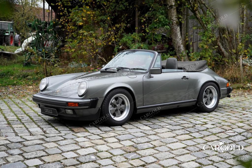 Cargold - Porsche 911 3.2 Carrera Cabrio - Felsengrün Metallic / Motor revidiert  - Bild 18