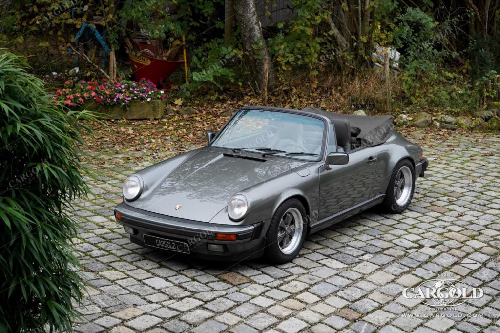 Cargold - Porsche 911 3.2 Carrera Cabrio - Felsengrün Metallic / Motor revidiert  - Bild 50