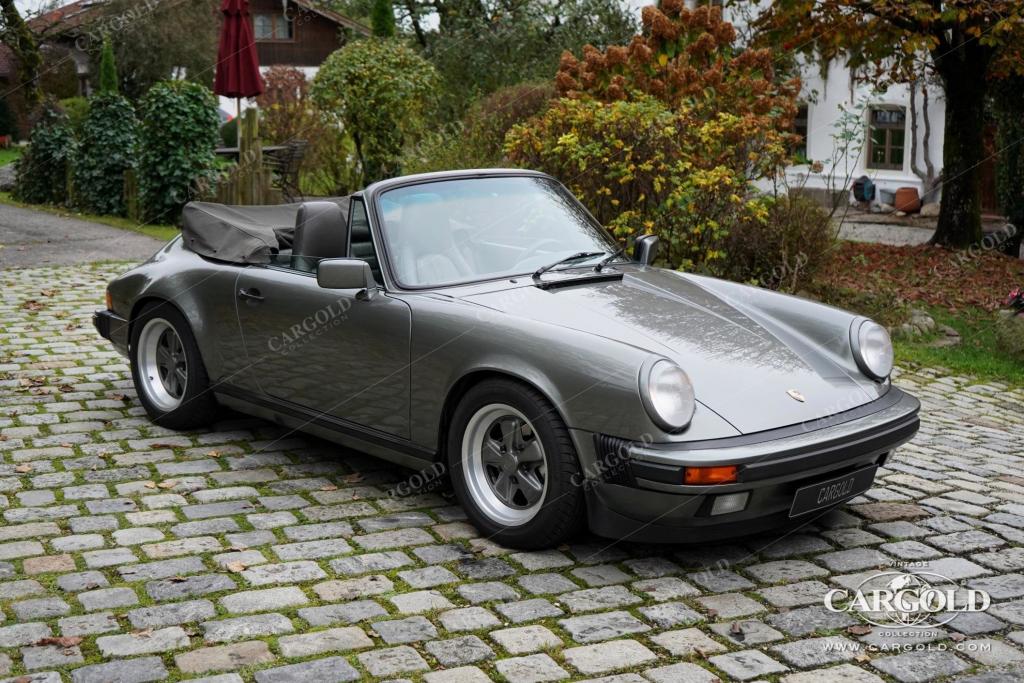 Cargold - Porsche 911 3.2 Carrera Cabrio - Felsengrün Metallic / Motor revidiert  - Bild 6