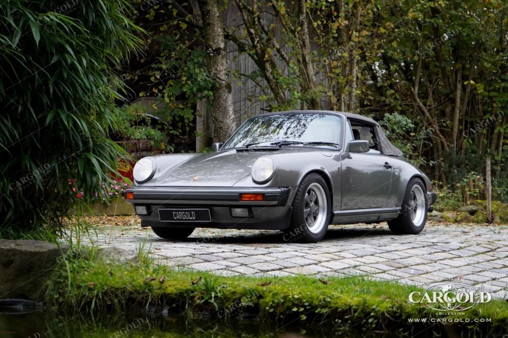 Cargold - Porsche 911 3.2 Carrera Cabrio - Felsengrün Metallic / Motor revidiert  - Bild 9