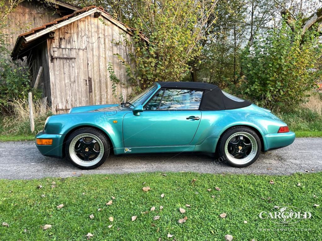 Cargold - Porsche 964 WTL Cabriolet  - Farbrarität: Wimbledon Grün  - Bild 1