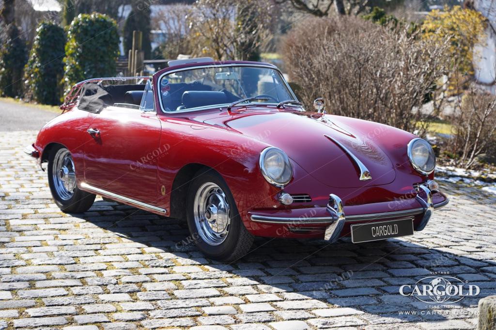 Cargold - Porsche 356 B Super 90 Cabriolet - Zertifikat, Chromfelgen  - Bild 0