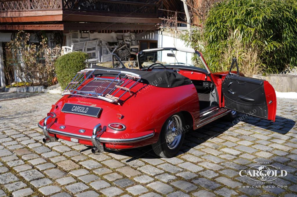 Cargold - Porsche 356 B Super 90 Cabriolet - Zertifikat, Chromfelgen  - Bild 13