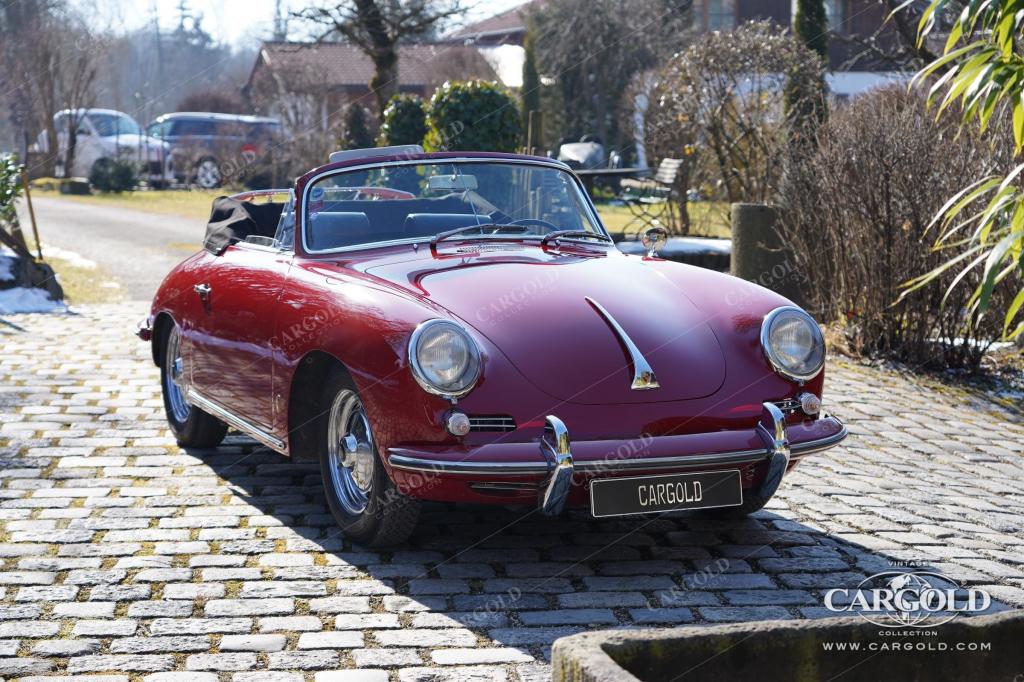 Cargold - Porsche 356 B Super 90 Cabriolet - Zertifikat, Chromfelgen  - Bild 18