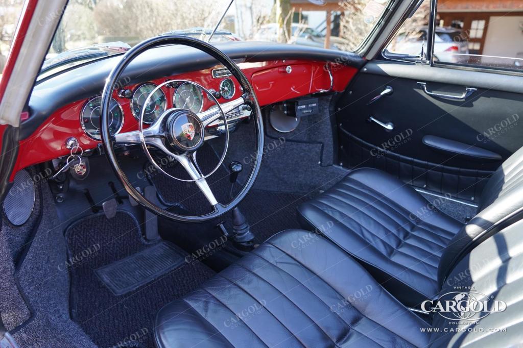 Cargold - Porsche 356 B Super 90 Cabriolet - Zertifikat, Chromfelgen  - Bild 1