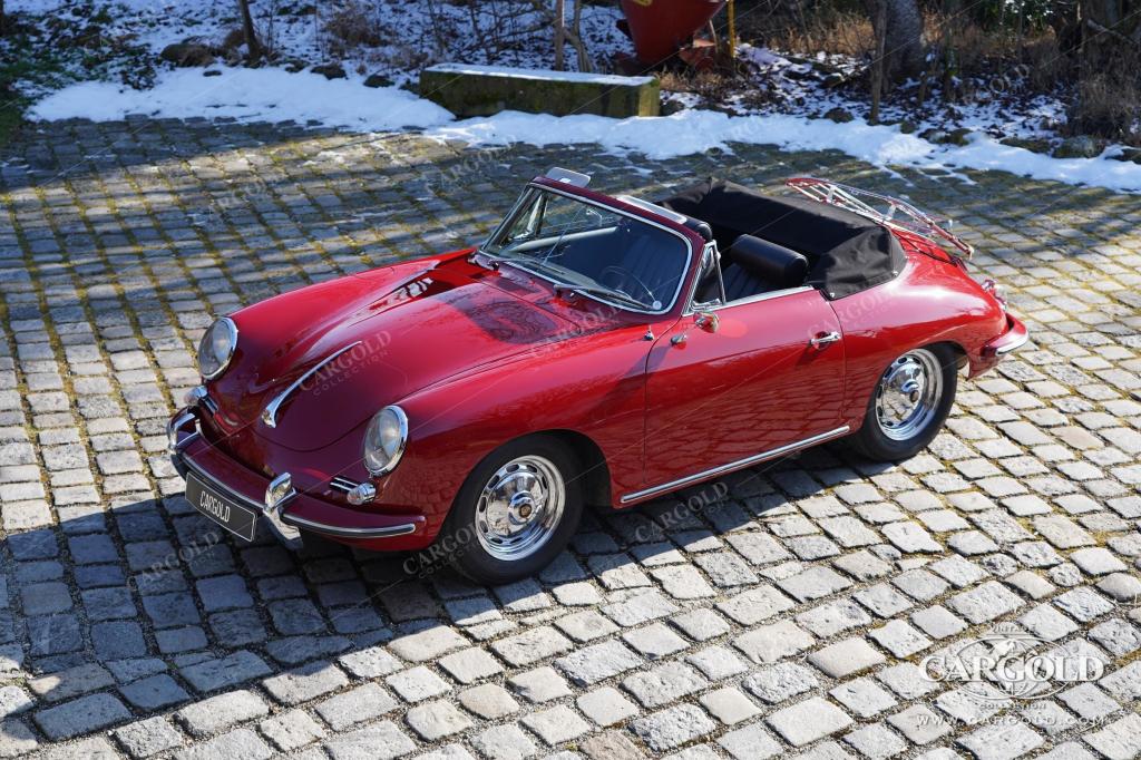 Cargold - Porsche 356 B Super 90 Cabriolet - Zertifikat, Chromfelgen  - Bild 5