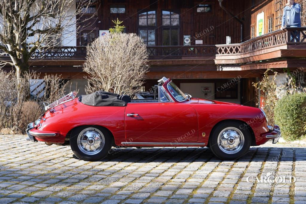 Cargold - Porsche 356 B Super 90 Cabriolet - Zertifikat, Chromfelgen  - Bild 9